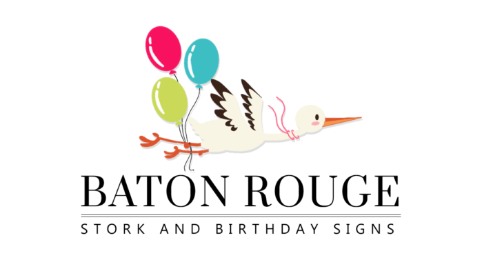 Baton Rouge Stork and Birthday Signs