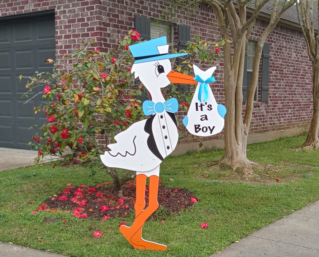 It's a Boy! baby announcement yard sign