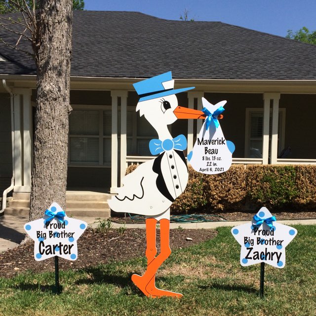 New Baby Stork Sign Rentals