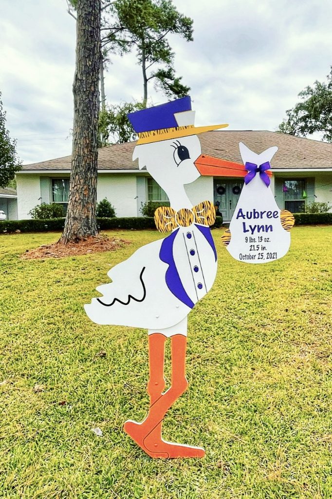 Stork Lawn Sign-Baton Rouge, LA