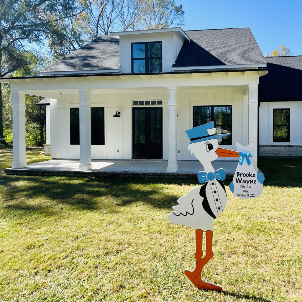 Stork Yard Sign-Baton Rouge LA