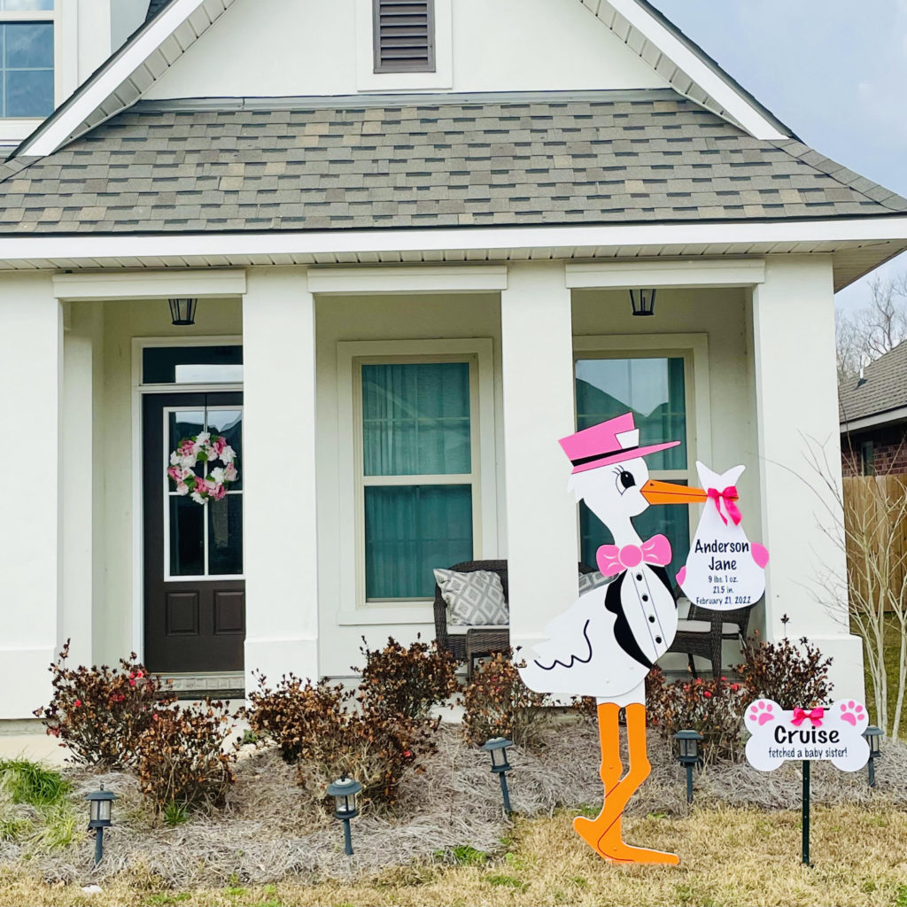 Stork Yard Sign