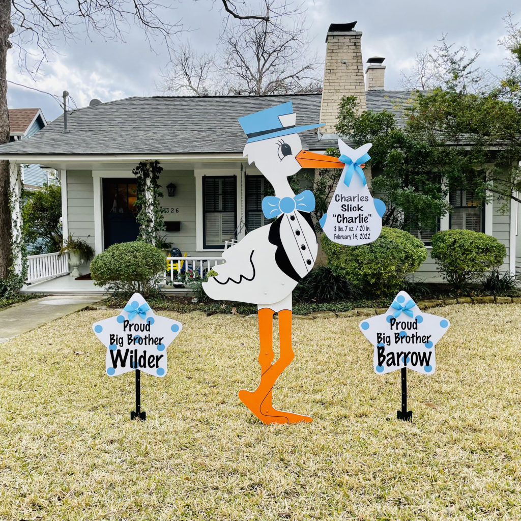 Stork Yard Sign