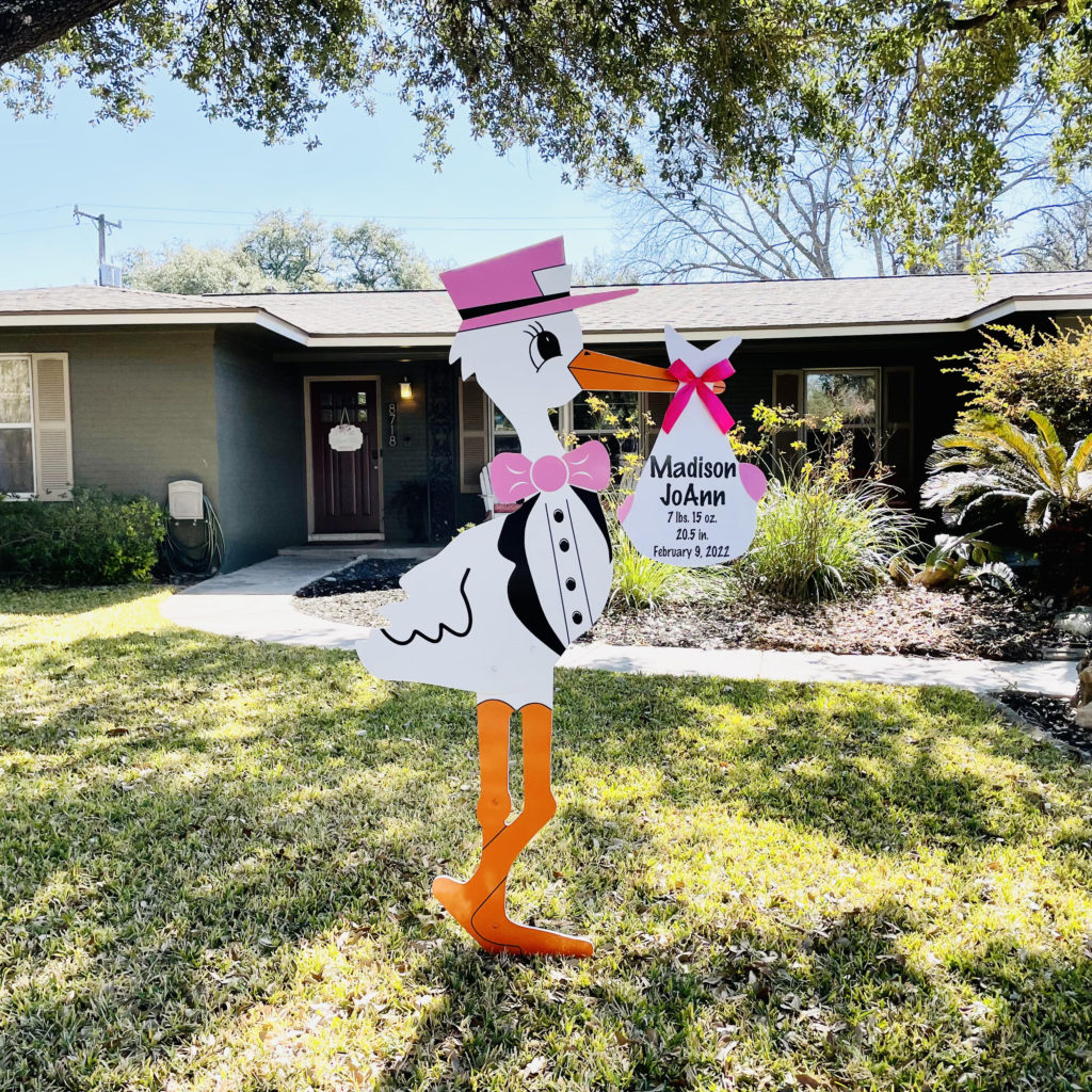 Stork Yard Sign