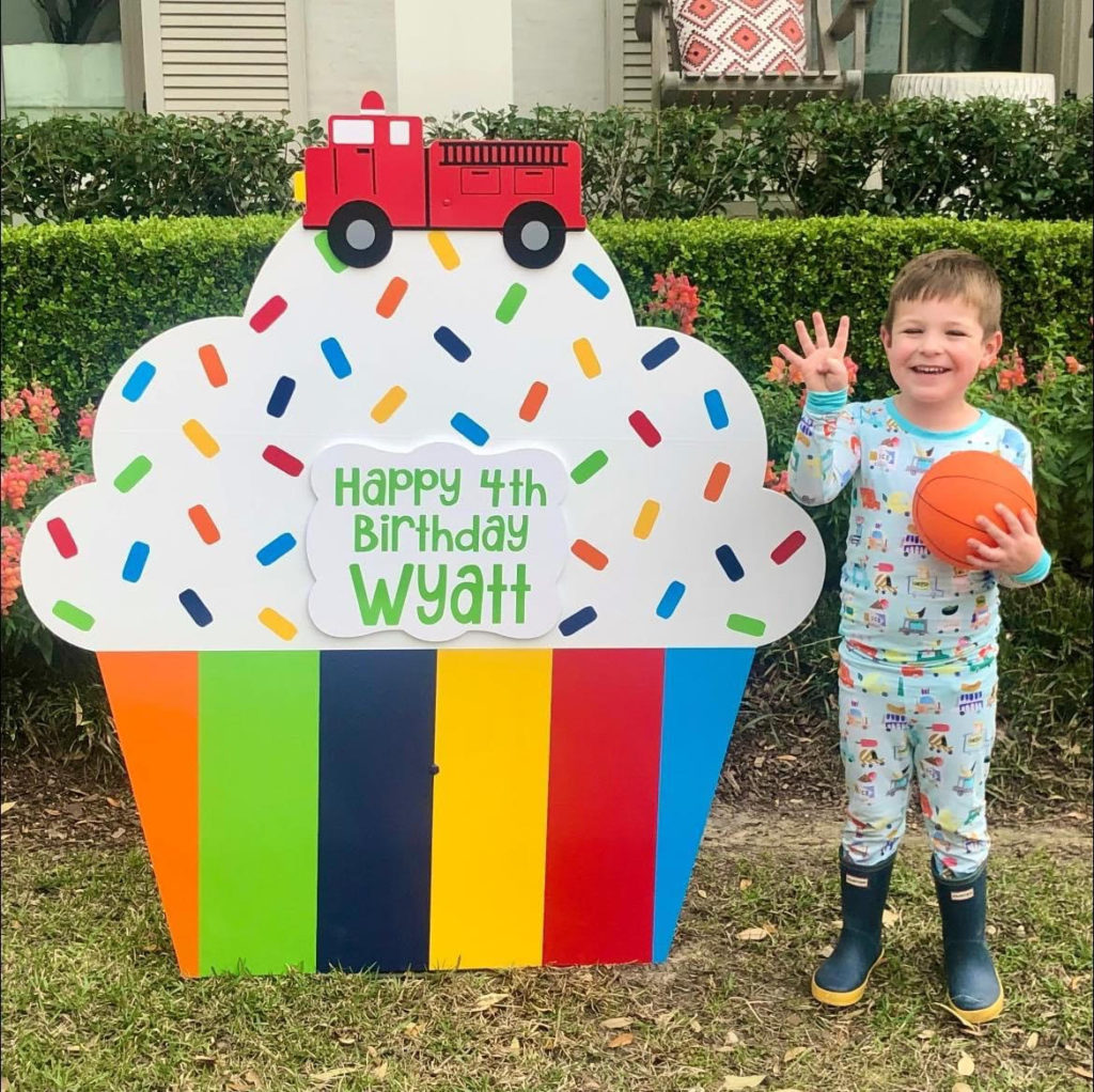 Cupcake Birthday Yard Signs