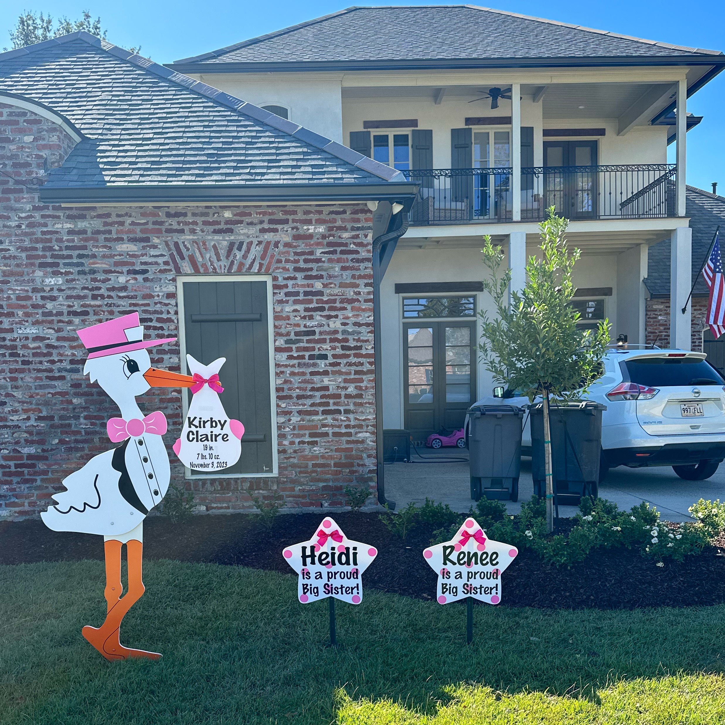 Welcome to Parenthood: Baton Rouge, LA – Birth Announcement Signs by Baton Rouge Stork & Birthday Signs